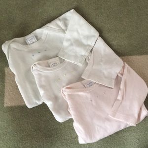 Swaddle Designs Long Sleeve Onesies, Size 6-12 mo.
